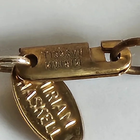 Miriam Haskell Pinky Peach & White Beaded Necklace - Picture 3 of 4